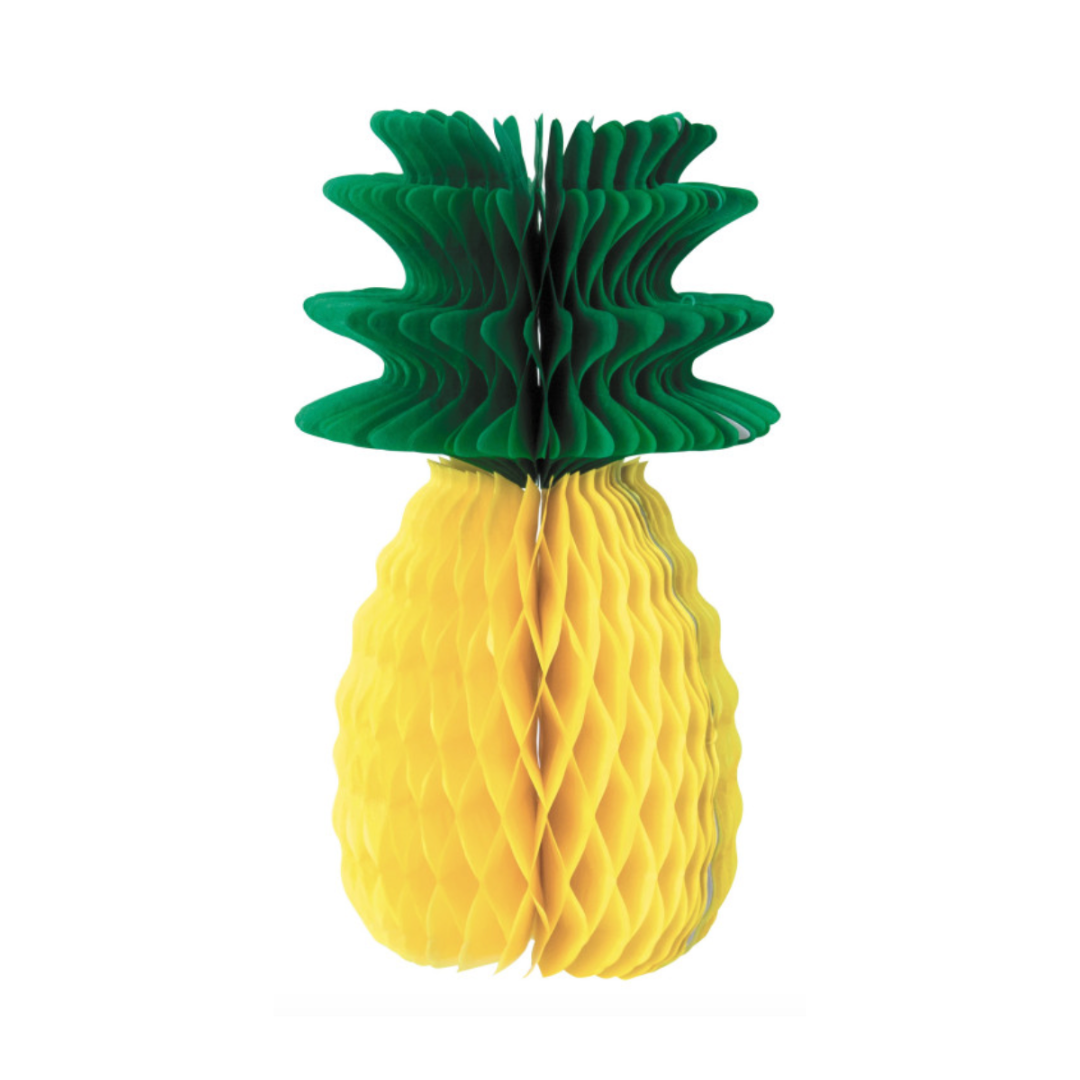 Ananas alvéole jaune et vert - 31cm