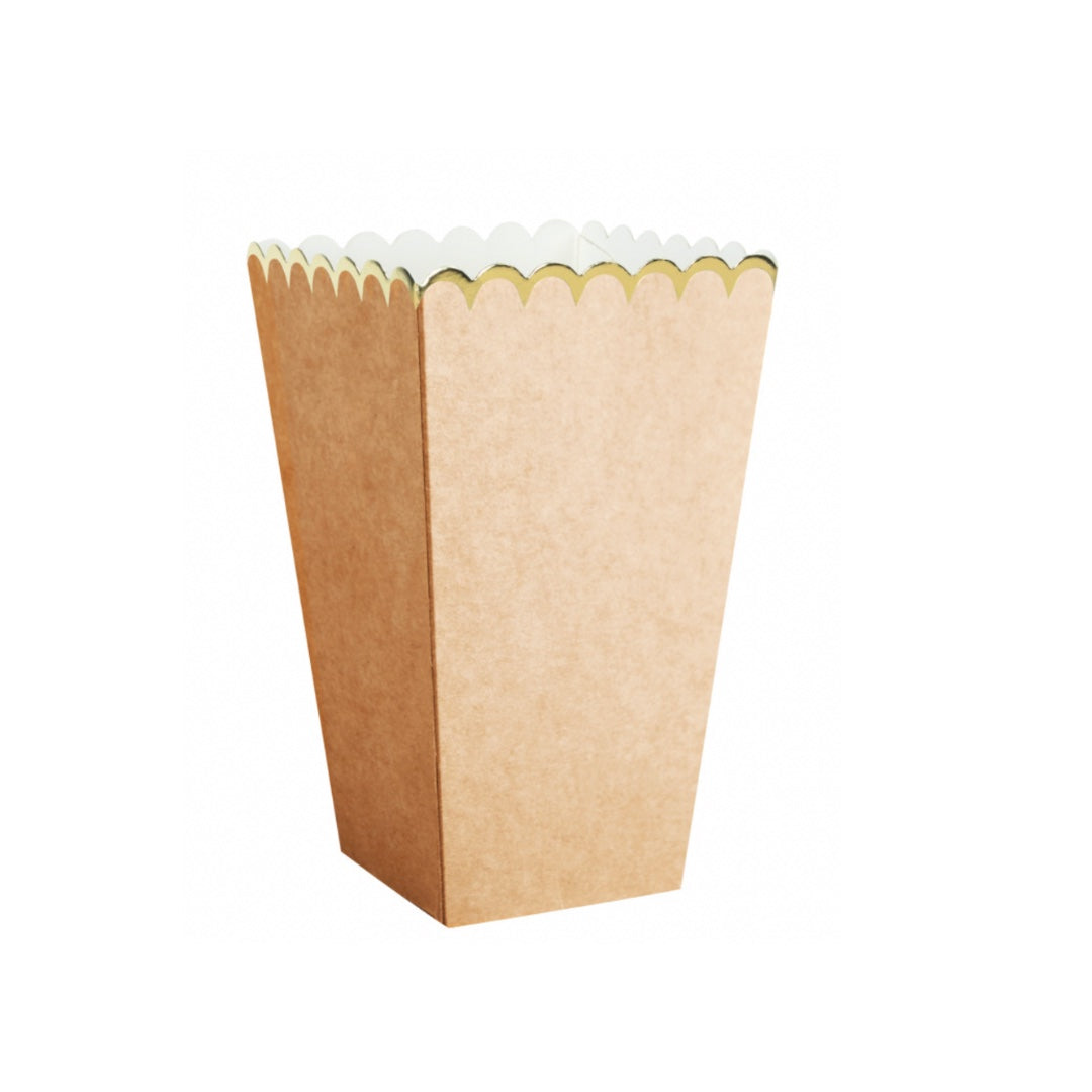 8 pots à pop corn kraft