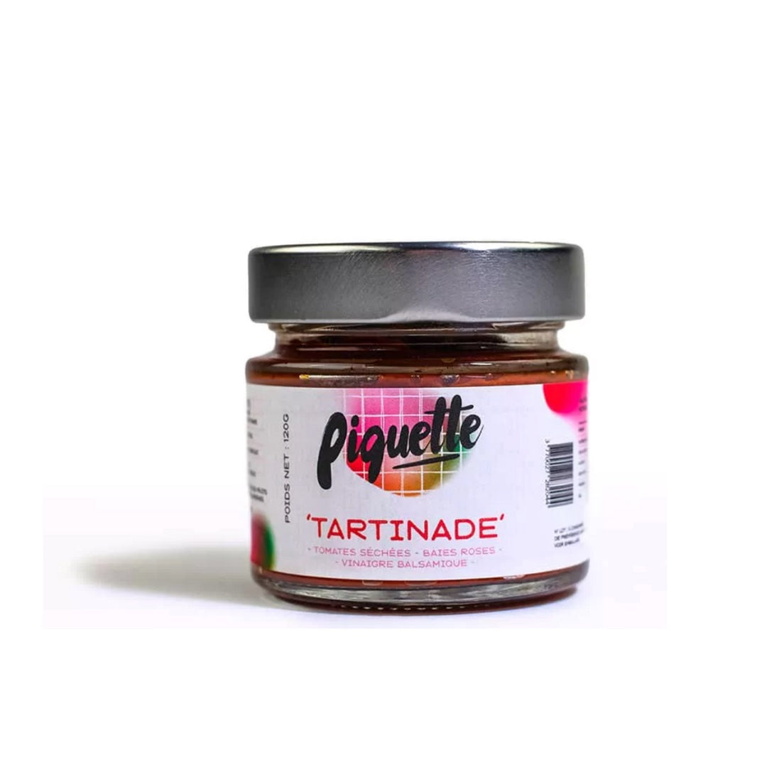 Tartinade tomates séchées, baies roses & vinaigre balsamique