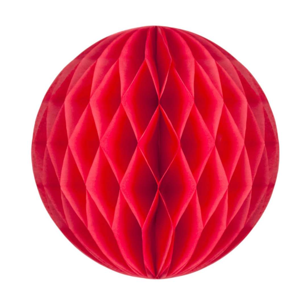 Boule alvéolée corail 30 cm