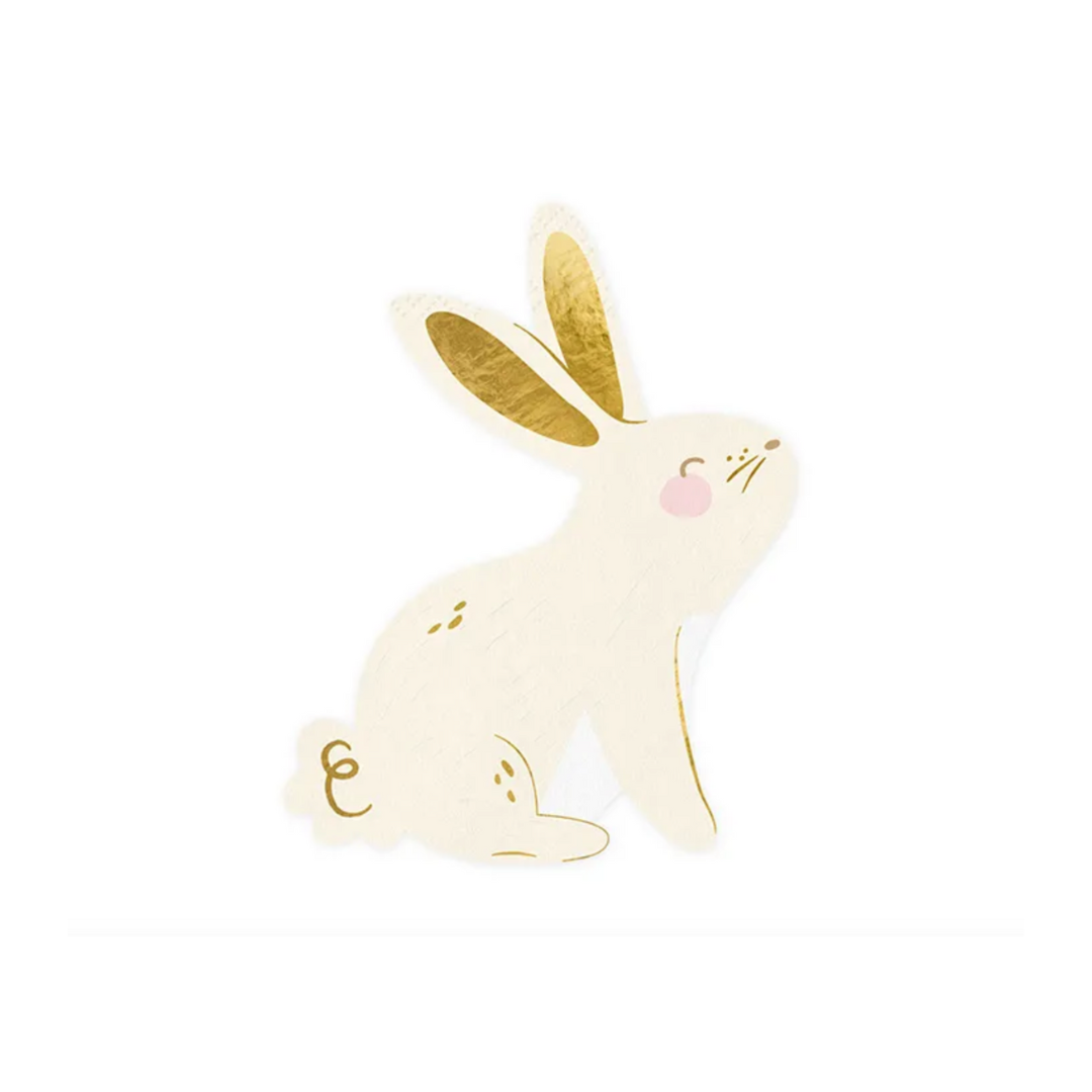 20 serviettes Lapin