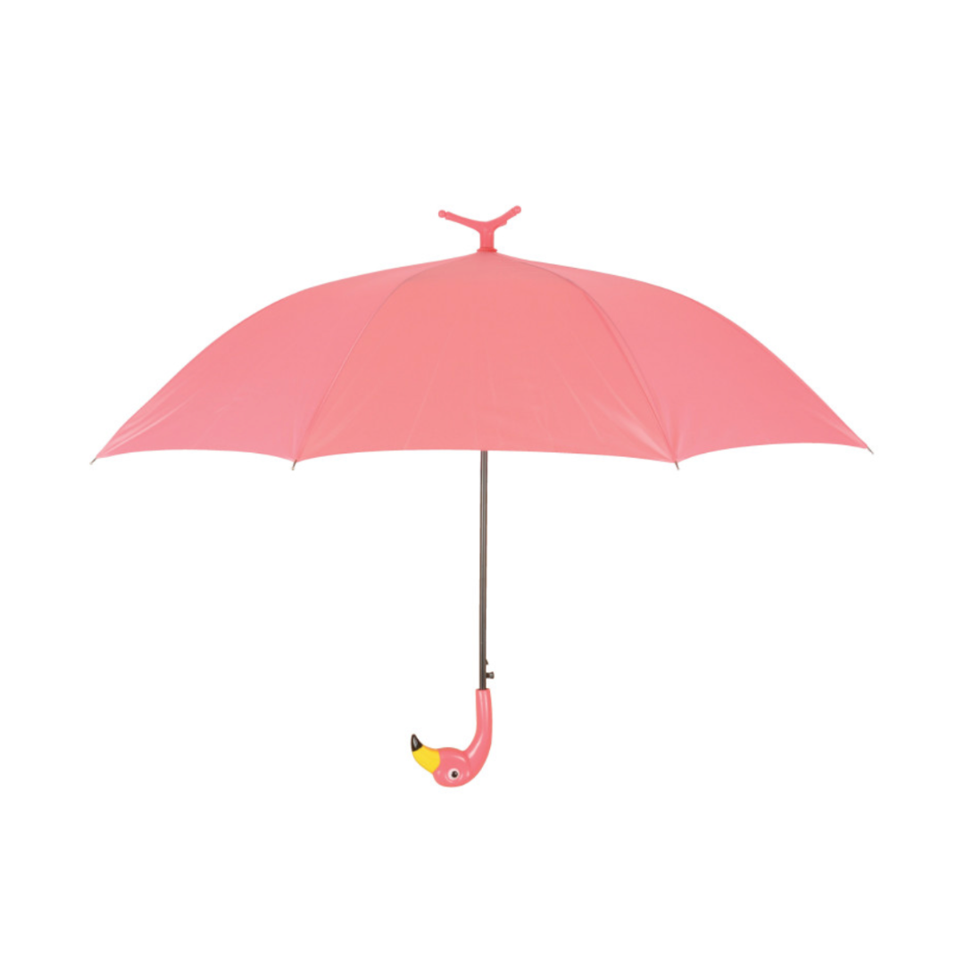 Parapluie flamingo rose