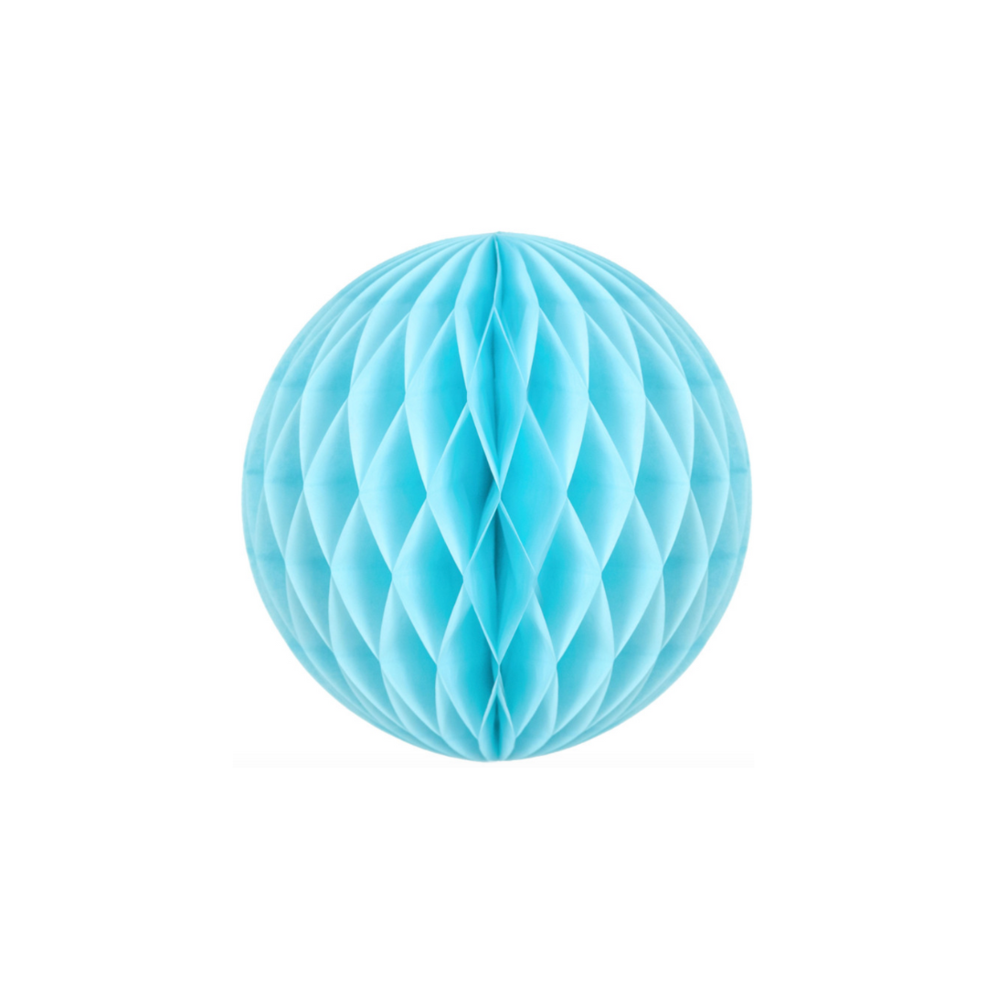 Boule alvéolée 12cm bleu dragée