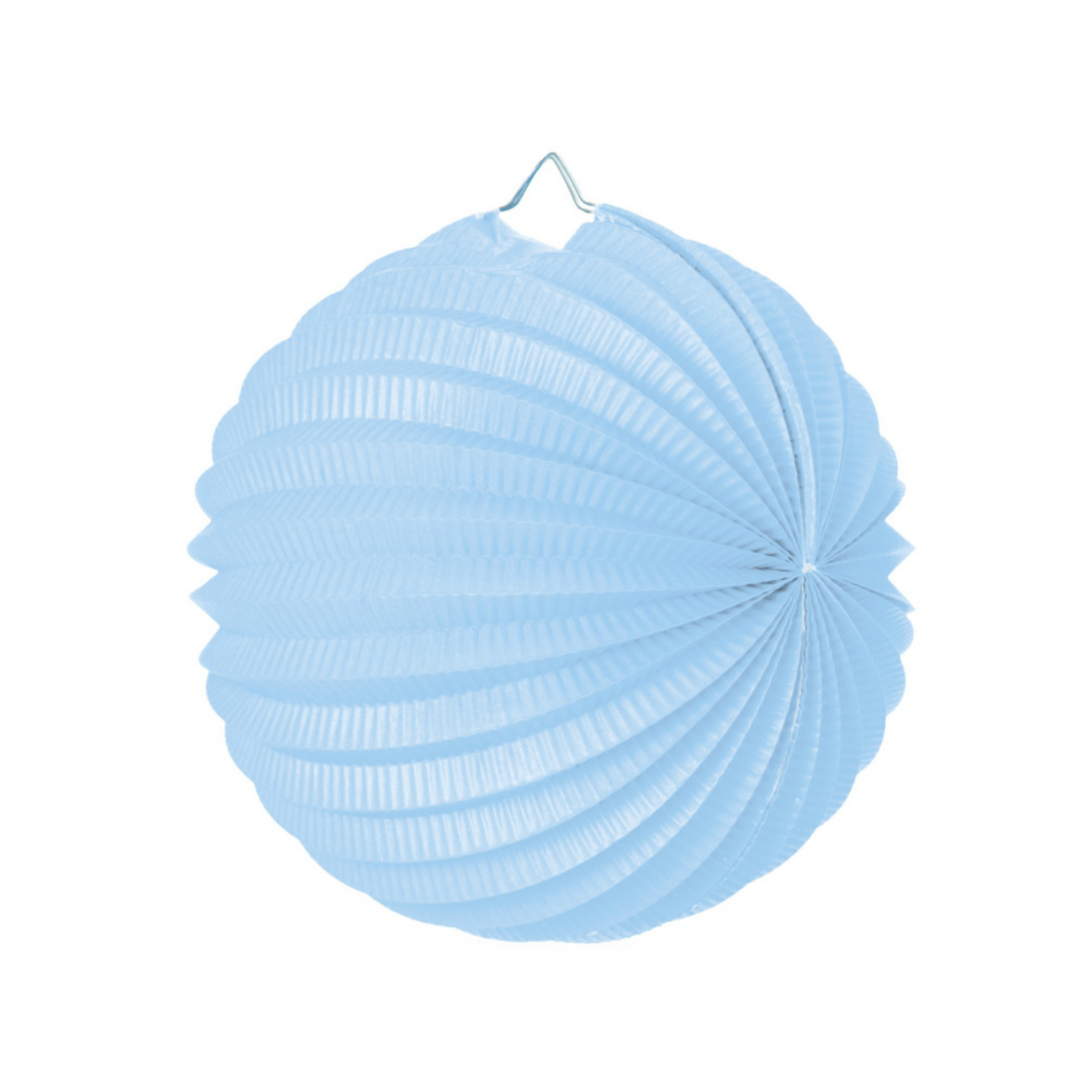 Lampion rond bleu tendre - 30cm