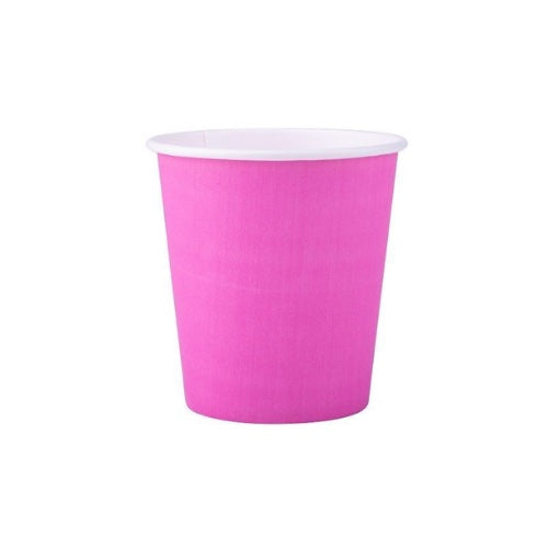 25 gobelets en carton fuchsia