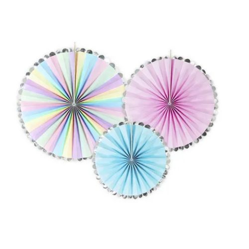 3 rosaces décoratives Pastel