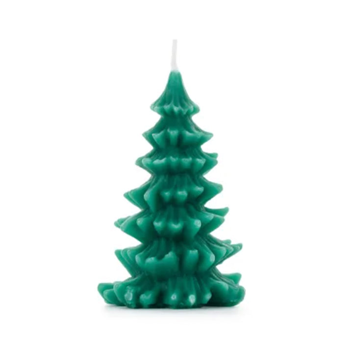 Bougie sapin de Noël vert foncé