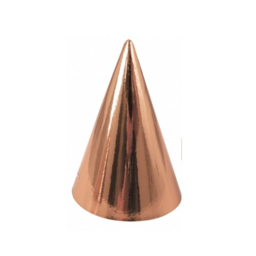 6 chapeaux pointus rose gold