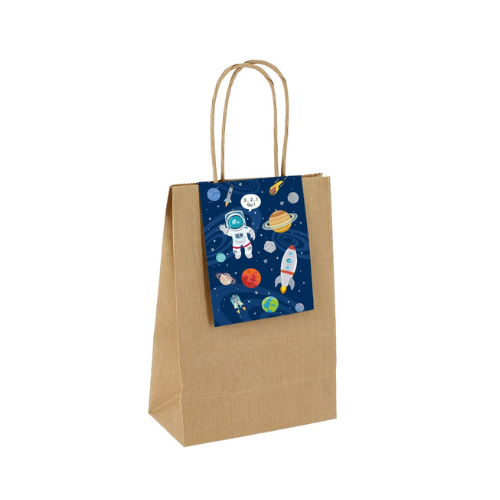 6 sacs cadeaux espace - Recyclable