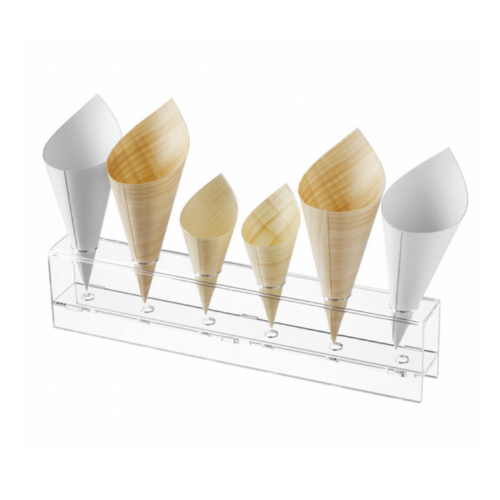 Présentoir à Cônes De Glace En Acrylique Transparent - Support à Bonbons Et Gaufres Pour Fêtes Et Événements