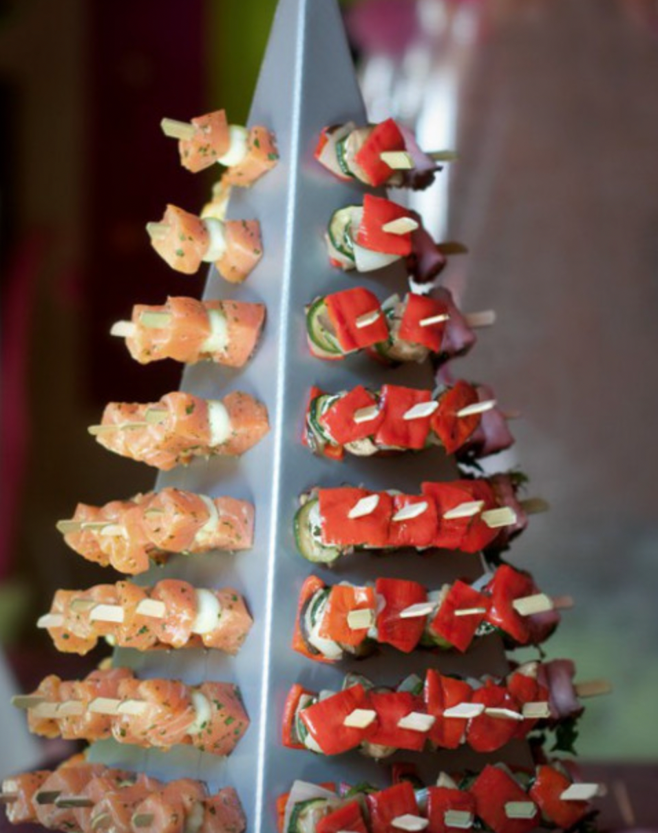 Pyramide pour 100 brochettes apéritives