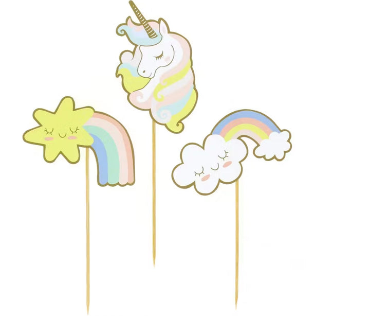 Cake Toppers Licorne - Recyclable