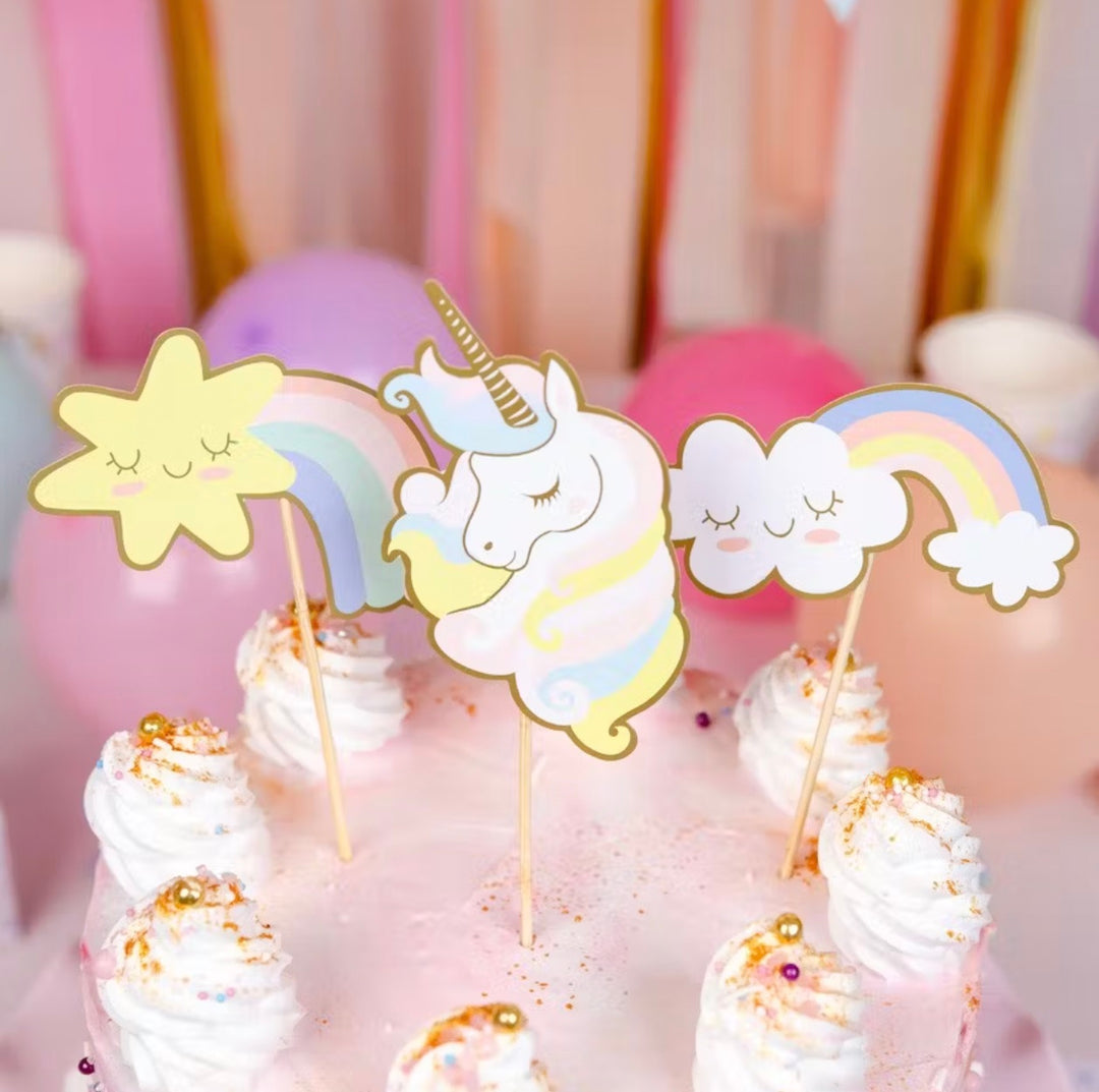 Cake Toppers Licorne - Recyclable